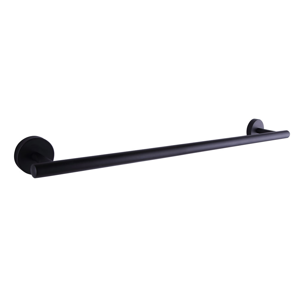 Harmonized Home Cain 24-Inch Matte Black Towel Bar 2 Harmonized Home Cain 24-Inch Matte Black Towel Bar