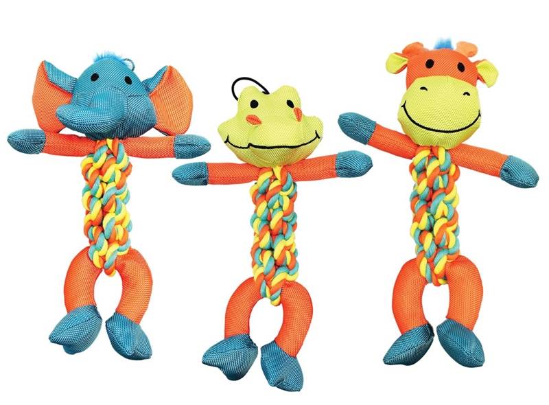 12-Inch Braided Rope Character Dog Toy
