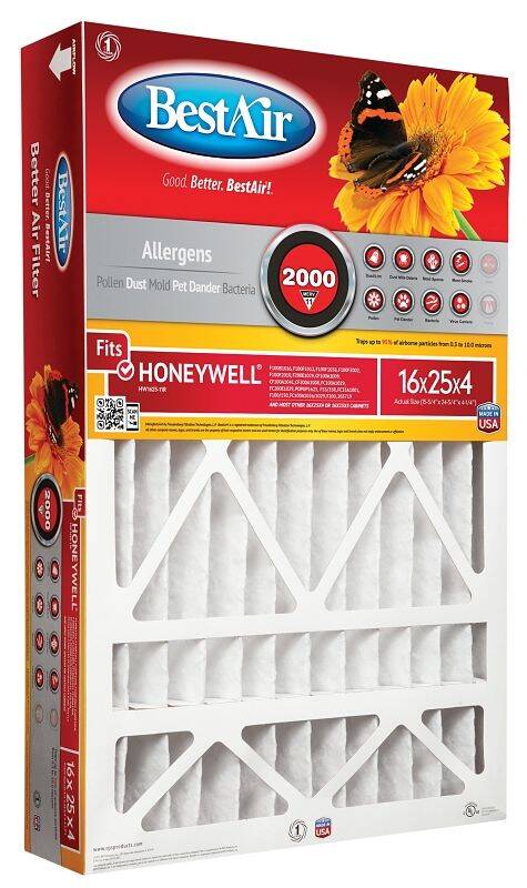 16-Inch X 25-Inch X 4-Inch Pleated Air Filter 1 16-Inch X 25-Inch X 4-Inch Pleated Air Filter