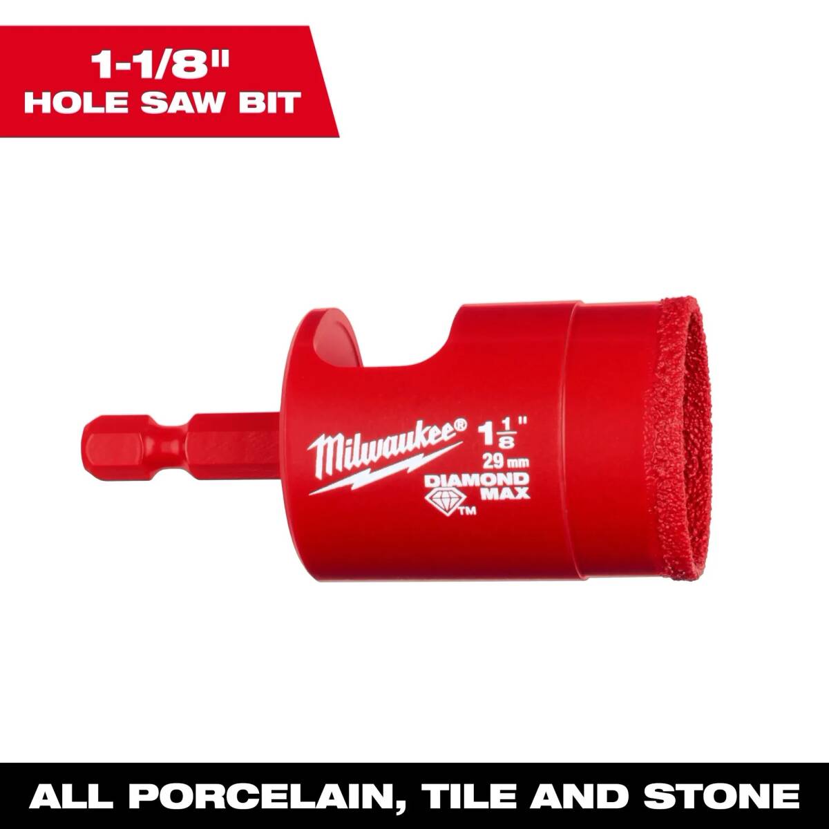 1-1/8-Inch Diamond Max Hole Saw Bit 1 1-1/8-Inch Diamond Max Hole Saw Bit