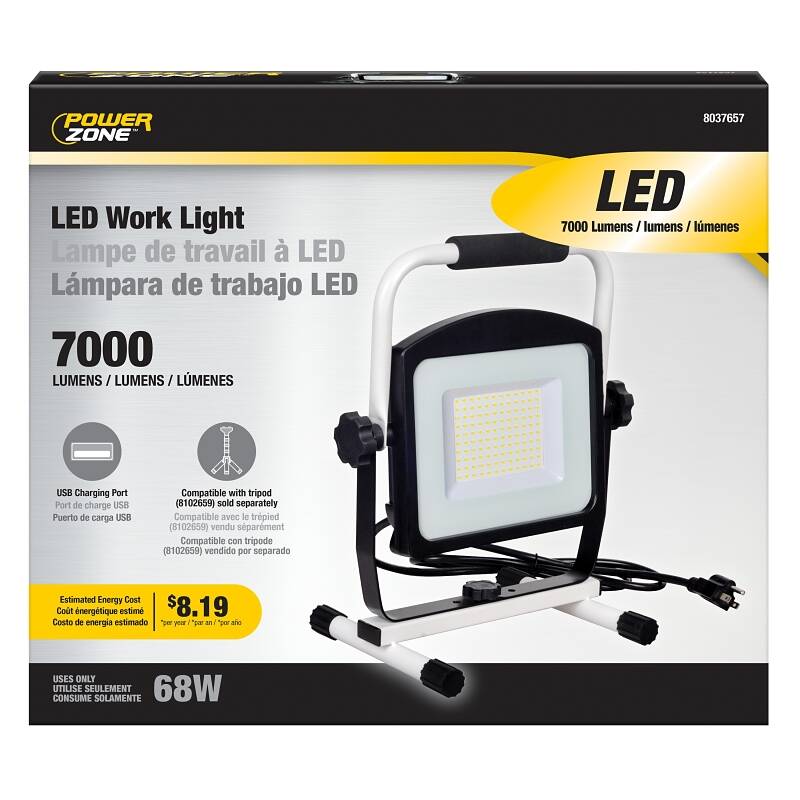 7000-Lumen 68-Watt LED Work Light With USB Port 4 7000-Lumen 68-Watt LED Work Light With USB Port