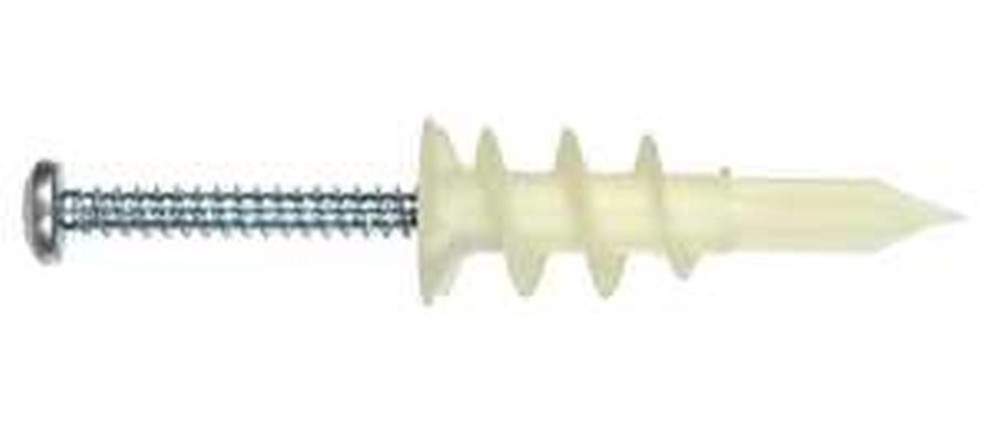 #6 Nylon Wallboard Anchor With Screw 20-Pack