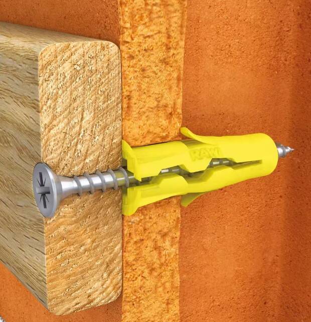 Uno Multi-Purpose Drywall Anchor 3/16 with Screw #6x1-1/2-Inch 4 Uno Multi-Purpose Drywall Anchor 3/16 with Screw #6x1-1/2-Inch
