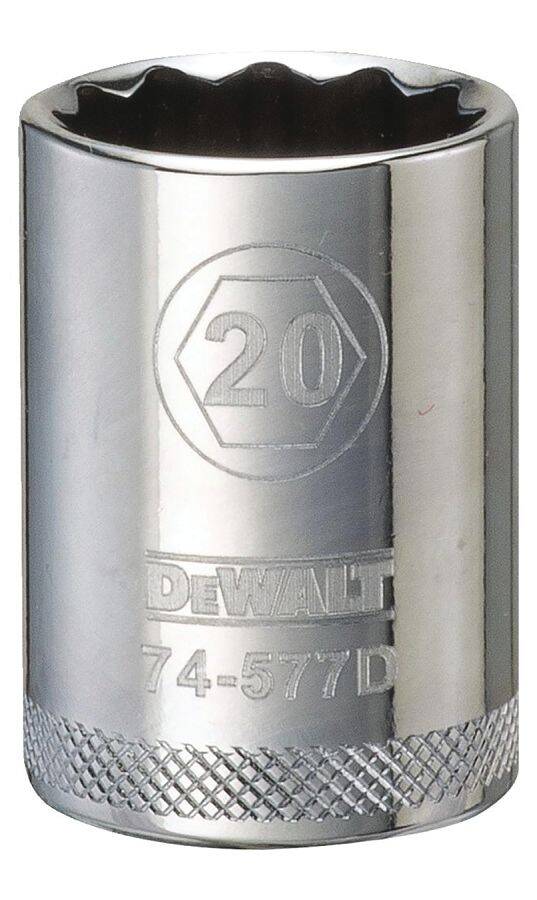 1/2-Inch Drive, 12-Point 20-mm Vanadium Steel, Polished Chrome Drive Socket 2 1/2-Inch Drive, 12-Point 20-mm Vanadium Steel, Polished Chrome Drive Socket