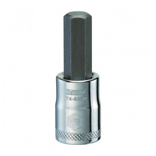 3/8-Inch Drive, 3/8-Inch Tip, 1-31/32-Inch OAL, Vanadium Steel, Polished Chrome Finish, Fractional Hex Bit Socket 3 3/8-Inch Drive, 3/8-Inch Tip, 1-31/32-Inch OAL, Vanadium Steel, Polished Chrome Finish, Fractional Hex Bit Socket