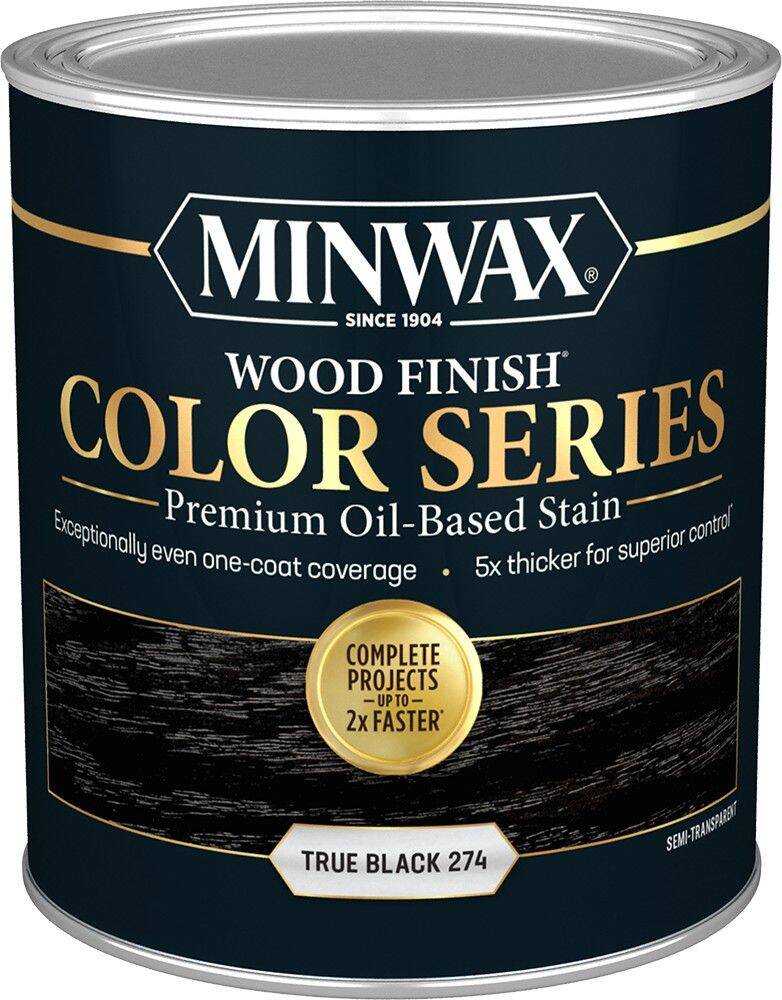 1-Quart True Black Wood Finish Interior Stain 1 1-Quart True Black Wood Finish Interior Stain
