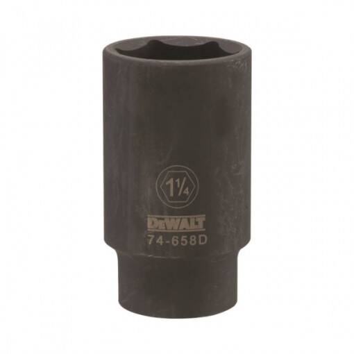 1/2-Inch Drive, 6-Point, 1-1/4-Inch, CR-440 Steel, Black Oxide Finish, Deep Impact Socket 3 1/2-Inch Drive, 6-Point, 1-1/4-Inch, CR-440 Steel, Black Oxide Finish, Deep Impact Socket