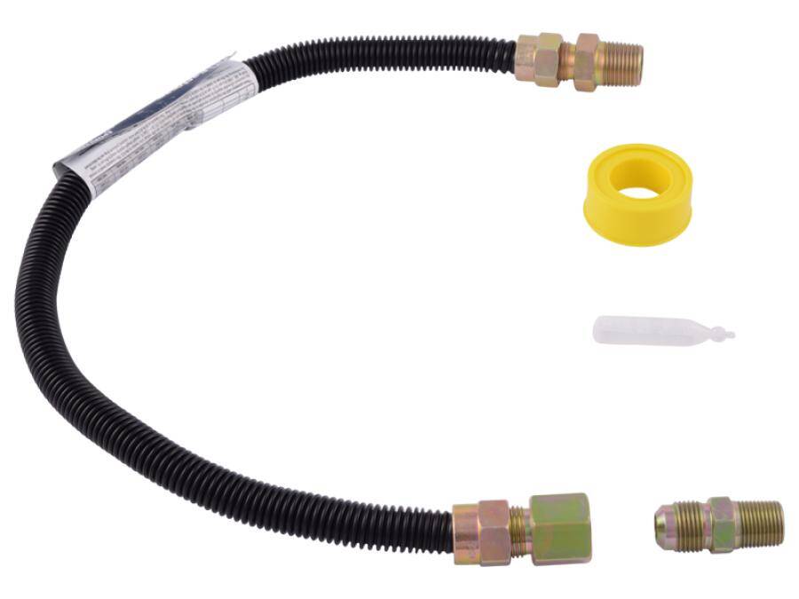24-Inch Black Epoxy/Stainless Steel Gas Log Installation Kit 1 24-Inch Black Epoxy/Stainless Steel Gas Log Installation Kit