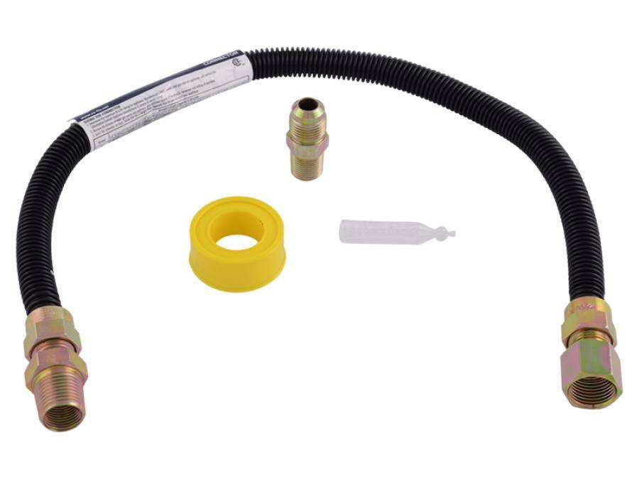 24-Inch Black Epoxy/Stainless Steel Gas Log Installation Kit 4 24-Inch Black Epoxy/Stainless Steel Gas Log Installation Kit