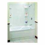 Utah 102573-000-129 Bathtub Wall Kit, 59 In H, 60-1/2 In W, Polystyrene, White 2 Utah 102573-000-129 Bathtub Wall Kit, 59 In H, 60-1/2 In W, Polystyrene, White