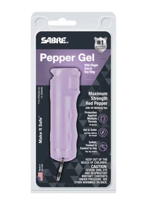 Pepper Gel with Snap Clip Key Ring Flip Top Lavender 1 Pepper Gel with Snap Clip Key Ring Flip Top Lavender