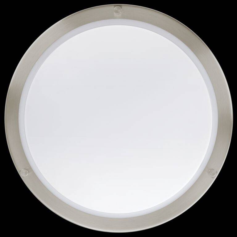 Decorative Orbit Satin Nickel Flush Mount Integrated LED Ceiling Fixture 1 Decorative Orbit Satin Nickel Flush Mount Integrated LED Ceiling Fixture
