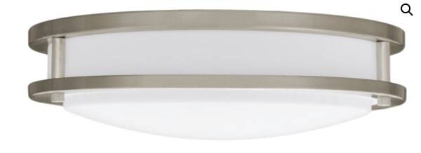 Decorative Orbit Satin Nickel Flush Mount Integrated LED Ceiling Fixture 2 Decorative Orbit Satin Nickel Flush Mount Integrated LED Ceiling Fixture