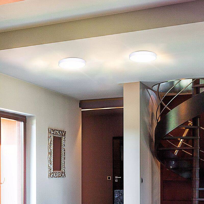 12-Inch Diameter X 1-Inch Height Luna Matte White LED Disc Light 1 12-Inch Diameter X 1-Inch Height Luna Matte White LED Disc Light