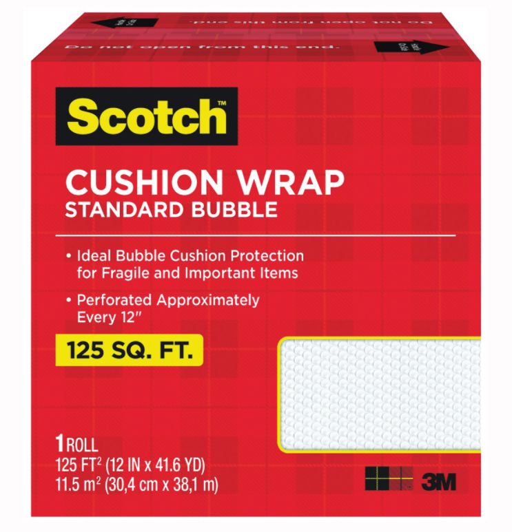 12-Inch X 125-Foot Clear Cushion Wrap