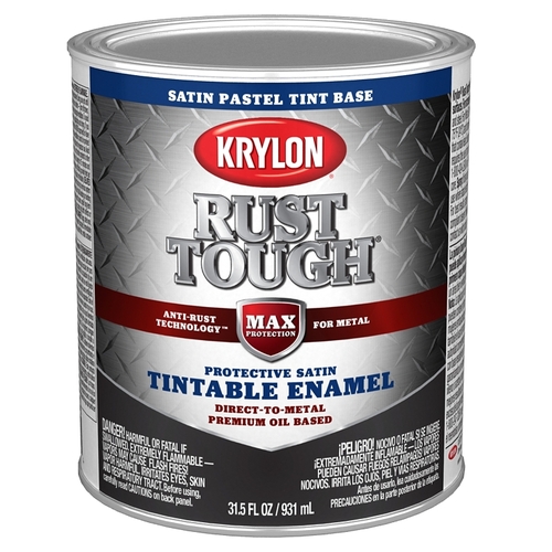 Gallon Satin Pastel Tint Base Krylon Rust Tough Max Protection 1 Gallon Satin Pastel Tint Base Krylon Rust Tough Max Protection