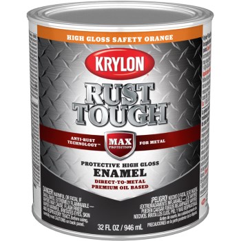 Gallon High Gloss Safety Orange Krylon Rust Tough Max Protection 1 Gallon High Gloss Safety Orange Krylon Rust Tough Max Protection