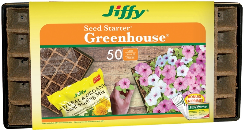 50-Cell Seed Starter Greenhouse Biodegradable Peat Strip 1 50-Cell Seed Starter Greenhouse Biodegradable Peat Strip