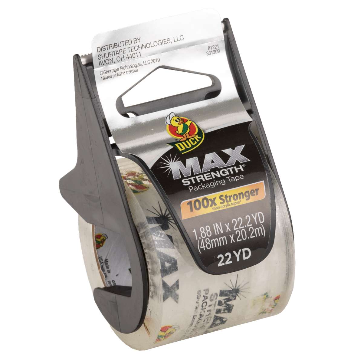 1.88-Inch X 22.2-Yard Max Strength Packing Tape With Dispenser 4 1.88-Inch X 22.2-Yard Max Strength Packing Tape With Dispenser