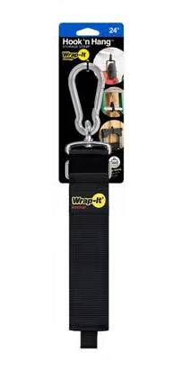 24-Inch x 2-Inch Hook 'n Hang Cord Storage Strap Black 1 24-Inch x 2-Inch Hook 'n Hang Cord Storage Strap Black