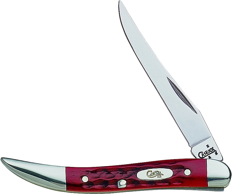 2-1/4-Inch Blade Red Bone Small Texas Toothpick Pocket Knife