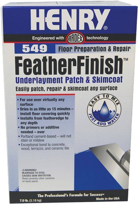 7-Pound 549 FeatherFinish™ Underlayment Patch And Skimcoat 1 7-Pound 549 FeatherFinish™ Underlayment Patch And Skimcoat