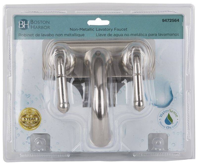 Nickel Plated 2-Handle Lavatory Faucet