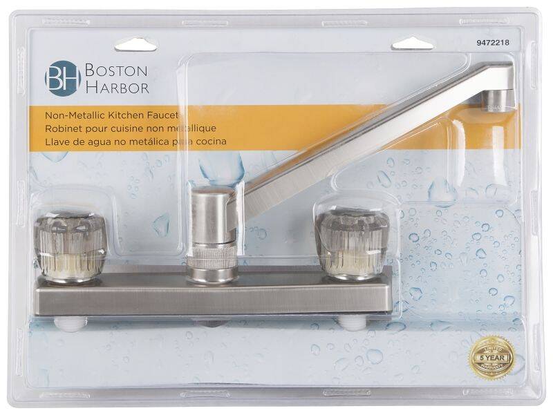 Stainless Steel 2-Handle Kitchen Faucet