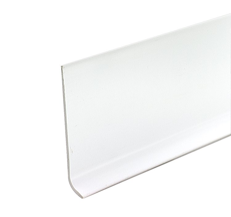Dry Back Vinyl Cove Base 4x4 ft Snow White