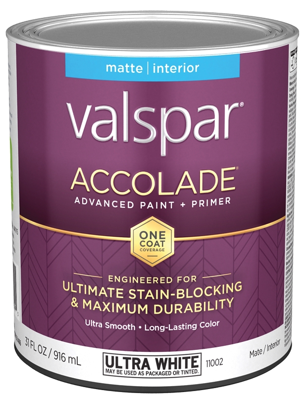 1-Quart Matte Ultra White Accolade Advanced Paint and Primer 1 1-Quart Matte Ultra White Accolade Advanced Paint and Primer
