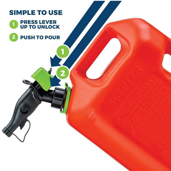 Smart Control Gas Can with Rear Handle, 5-Gallon 4 Smart Control Gas Can with Rear Handle, 5-Gallon