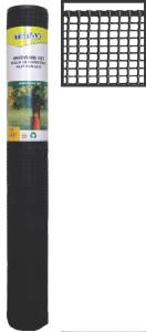 2 x 15-Foot Black Plastic Hardware Netting, 1/2-Inch Mesh