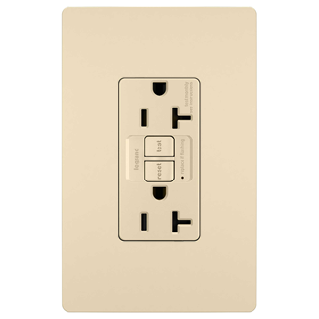 radiant® 20-Amp 125-Volt Commercial / Residential Self-Test Tamper-Resistant GFCI Duplex Receptacle, 1-Pack, Ivory 3 radiant® 20-Amp 125-Volt Commercial / Residential Self-Test Tamper-Resistant GFCI Duplex Receptacle, 1-Pack, Ivory
