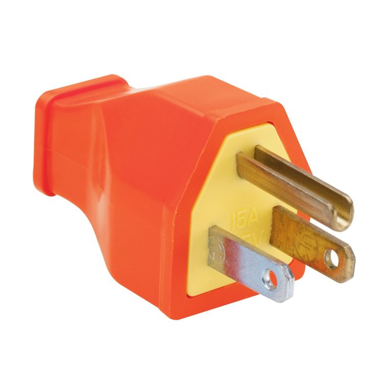 Orange Residential Plug, 15-Amp, 125-Volt 1 Orange Residential Plug, 15-Amp, 125-Volt
