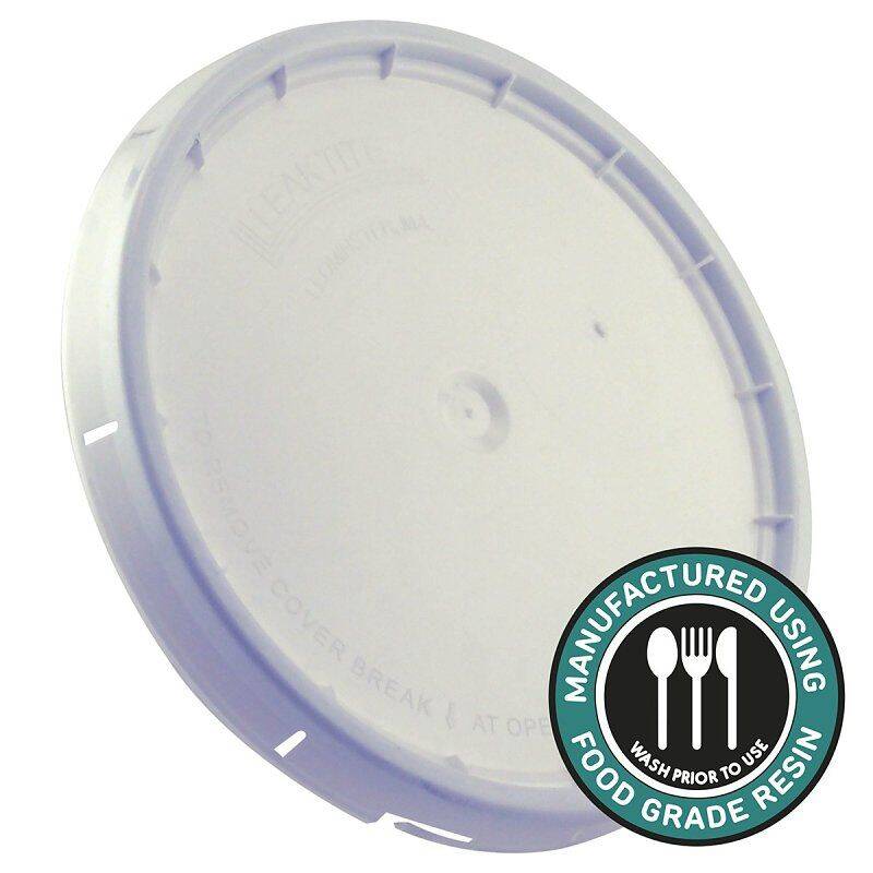 12-Inch White Foodsafe Bucket Lid 1 12-Inch White Foodsafe Bucket Lid