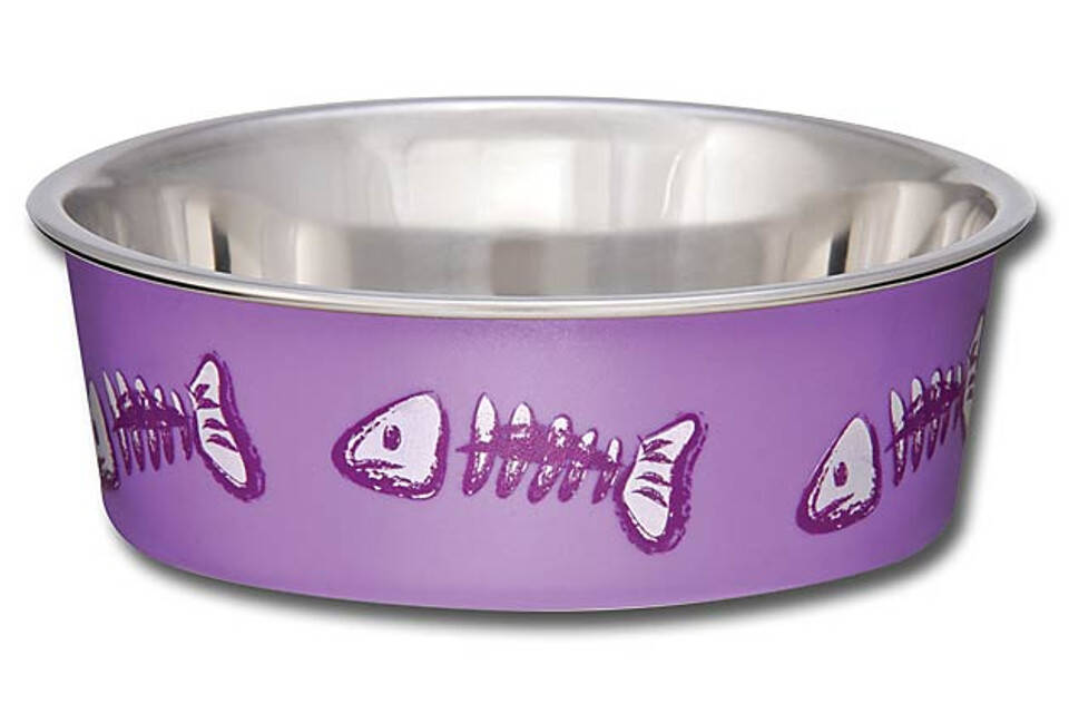 Bella Bowls® X-Small Fish Skeleton Design In Lilac