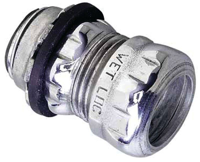 3/4-Inch Steel Rain-Tight Compression Connector For EMT 1 3/4-Inch Steel Rain-Tight Compression Connector For EMT