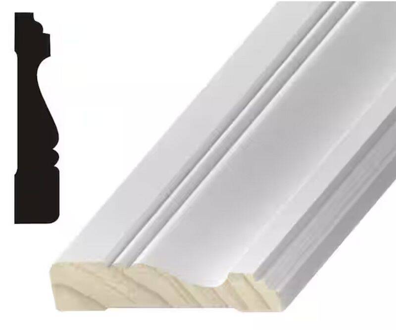 11/16-Inch X 3-1/4-Inch X 7-Foot-1-Inch 388 Primed MDF Casing Moulding 3 11/16-Inch X 3-1/4-Inch X 7-Foot-1-Inch 388 Primed MDF Casing Moulding