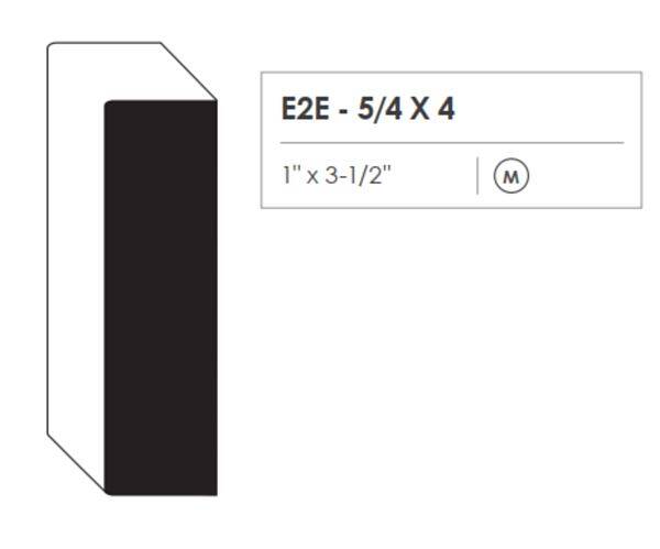 5/4 X 4-Inch X 8-Foot Primed MDF E2E Board 1 5/4 X 4-Inch X 8-Foot Primed MDF E2E Board