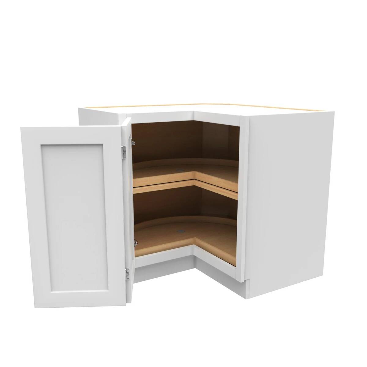 36-Inch, Luxor, White, Lazy Susan Corner Base Cabinet