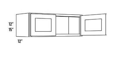 36-Inch X 12-Inch, Luxor, White, Wall Cabinet 3 36-Inch X 12-Inch, Luxor, White, Wall Cabinet