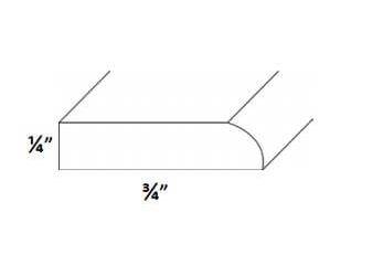 96-Inch Luxor, White, Scribe Molding