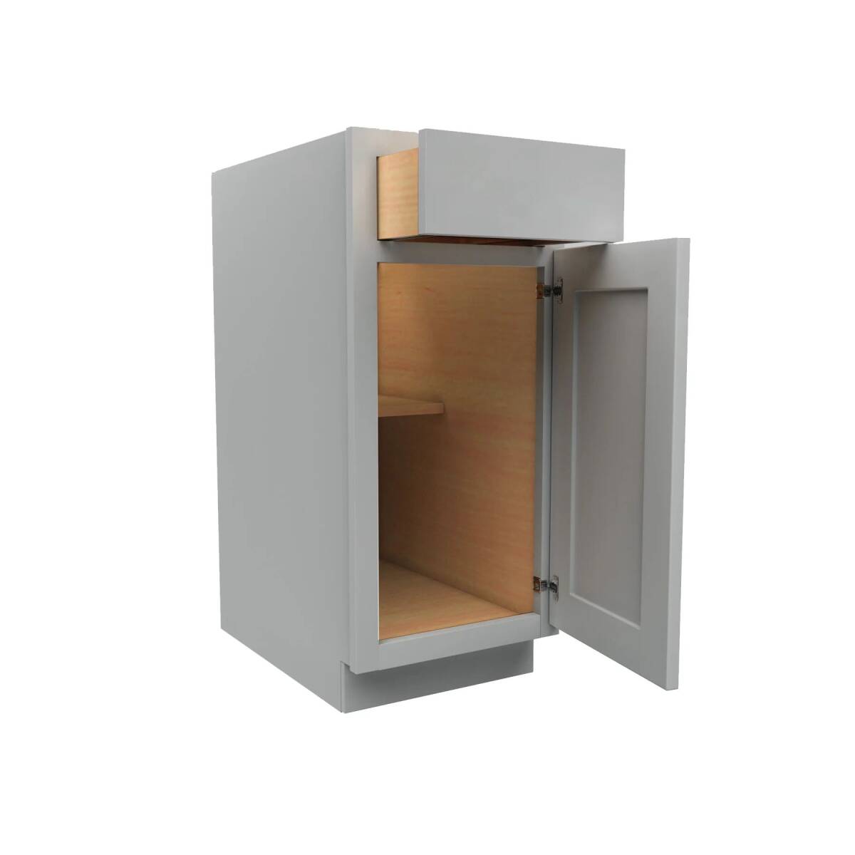 15-Inch, Luxor, Misty Grey, Base Cabinet
