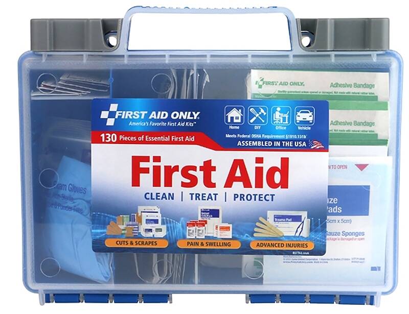 130-Piece Home & Jobsite First Aid Kit