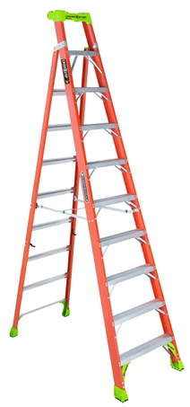 10-Foot Type IA Fiberglass Cross Step Ladder 6 10-Foot Type IA Fiberglass Cross Step Ladder