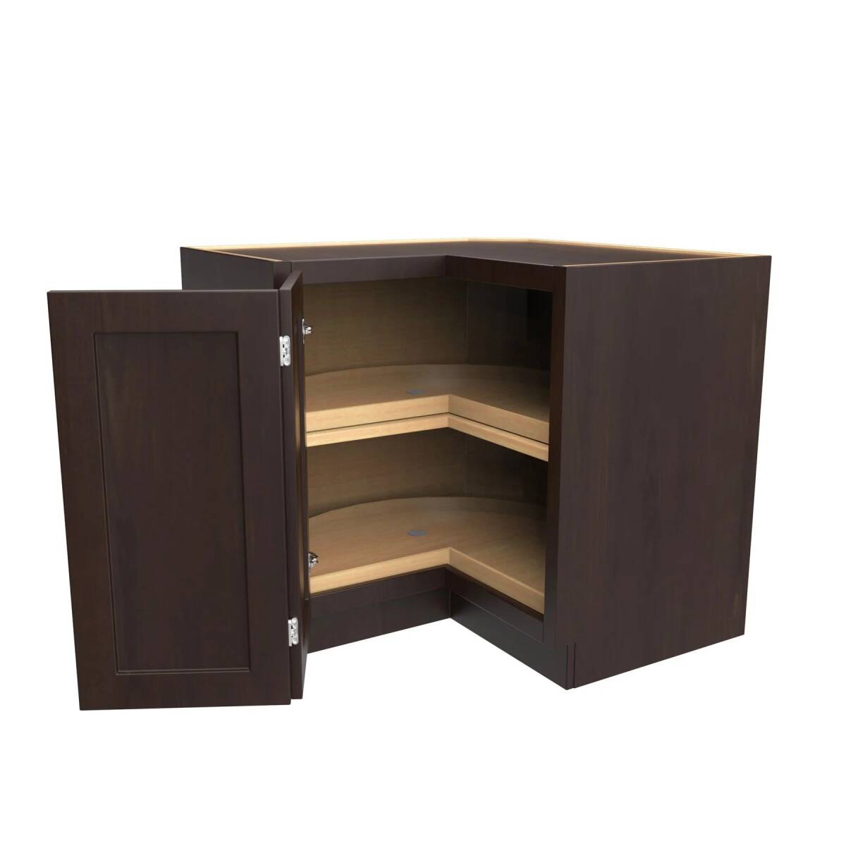 36-Inch X 34-1/2-Inch X 24-Inch, Luxor, Espresso, Lazy Susan Corner Base Cabinet 4 36-Inch X 34-1/2-Inch X 24-Inch, Luxor, Espresso, Lazy Susan Corner Base Cabinet