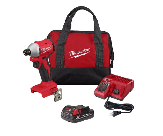 1/4-Inch Hex M18™ Cordless Brushless Compact Impact Driver 1-Battery Kit 2 1/4-Inch Hex M18™ Cordless Brushless Compact Impact Driver 1-Battery Kit