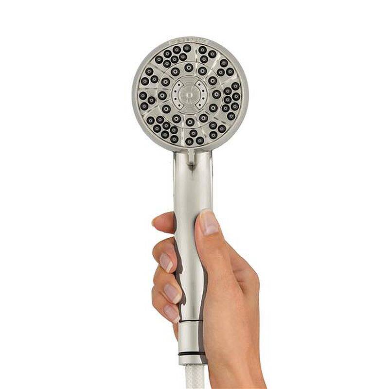 Brushed Nickel Powerpulse Massage Hand Held Shower Head 2 Brushed Nickel Powerpulse Massage Hand Held Shower Head