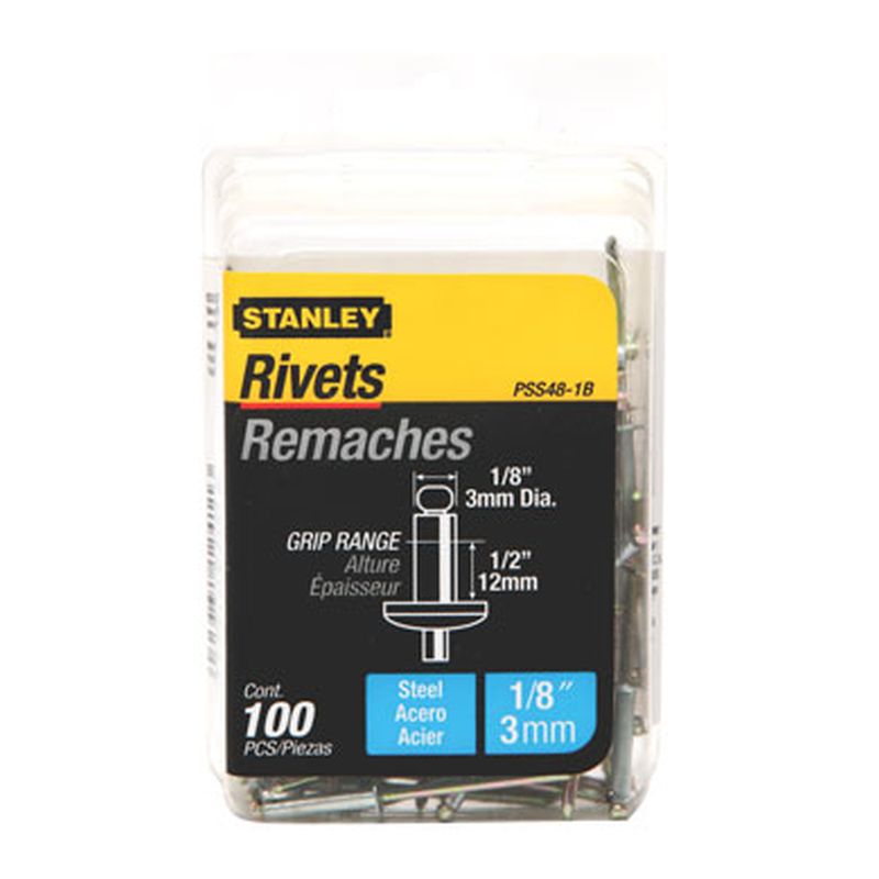 1/8 x 1/2-Inch Steel Rivet