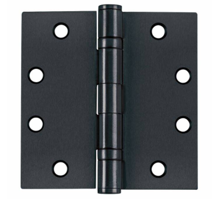 4-1/2-Inch X 4-1/2-Inch Matte Black Door Hinge 1 4-1/2-Inch X 4-1/2-Inch Matte Black Door Hinge